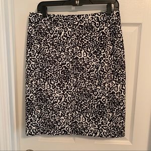 Ann Taylor cheetah print pencil skirt